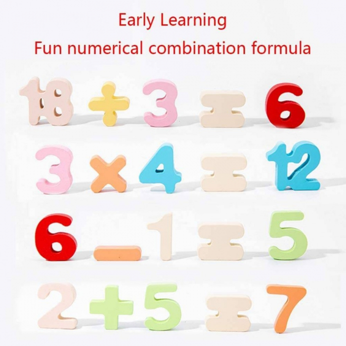 Joc tip Montessori 3 in 1, Fishing Beads, invata Cifrele si Matematica [4]