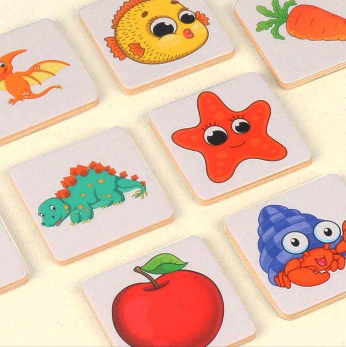 Jocul Umbrelor Puzzle de asociere educativ - Shadow Pairing, din lemn [4]