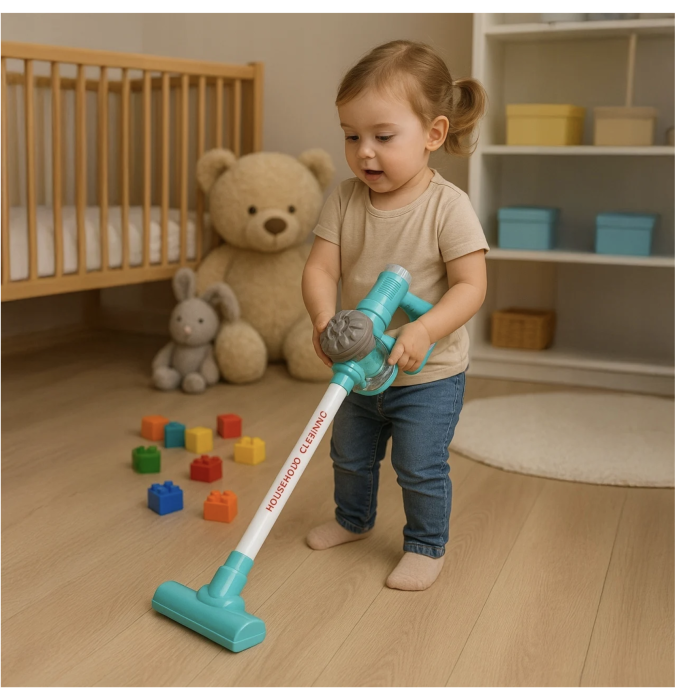 Jucarie Aspirator Vertical 3 in 1 cu Sunete si Efecte Vizuale, 3 ani+ [3]