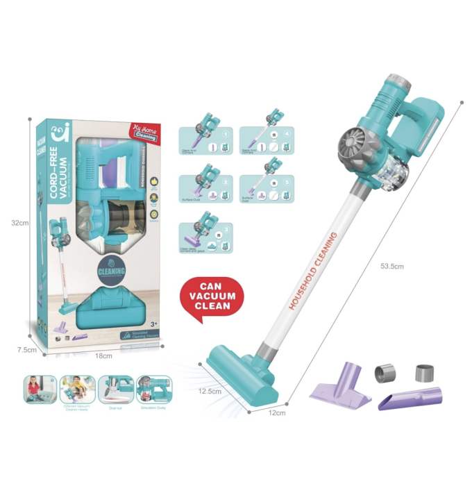 Jucarie Aspirator Vertical 3 in 1 cu Sunete si Efecte Vizuale, 3 ani+ [9]