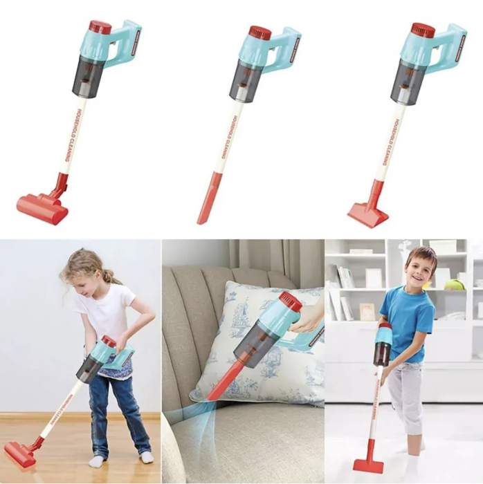 Aspirator Vertical Jucarie, cu suport, Ergonomic, 3 capete, 69.5 cm [9]