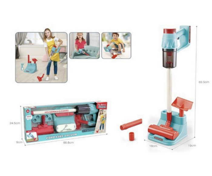 Aspirator Vertical Jucarie, cu suport, Ergonomic, 3 capete, 69.5 cm [11]