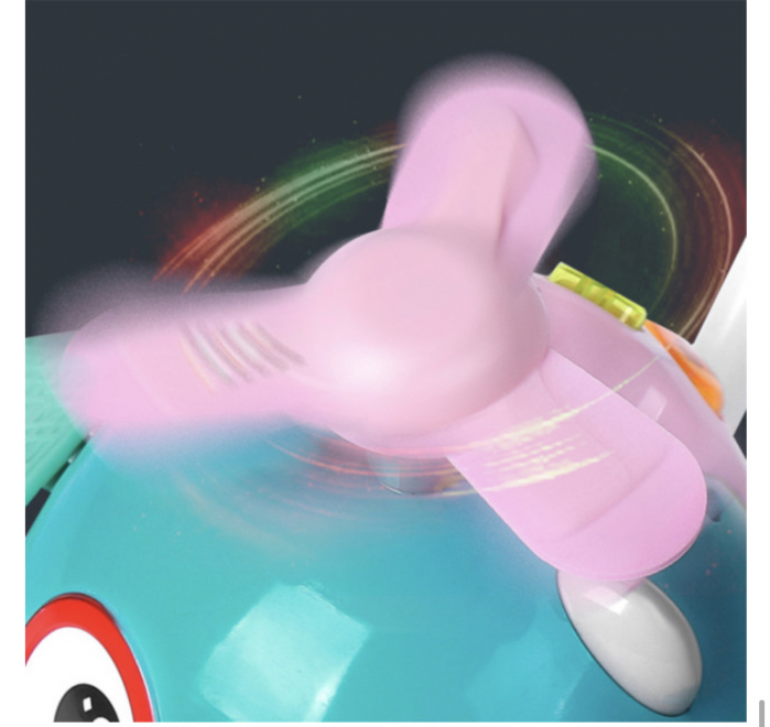 Jucarie bebe interactiva de impins Bufnita, roz [6]