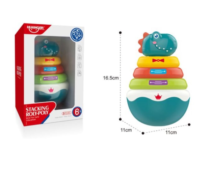 Jucarie corpuri de stivuit Dino – set inele educationale Hopa-Mitica - Copie [2]