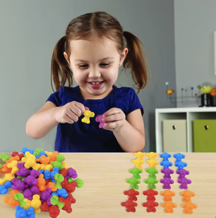 Jucarie creativa si de clasificare a culorilor Curcubeu, Ursuleti Koala [5]