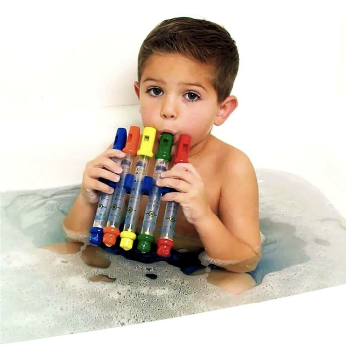Jucarie de Baie Set 5 Fluiere cu Partituri si Suport, 0 luni+ [4]
