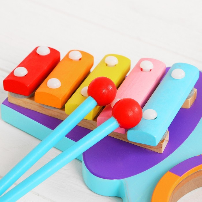 Jucarie de perete tip Montessori din lemn Omida multifunctionala [8]