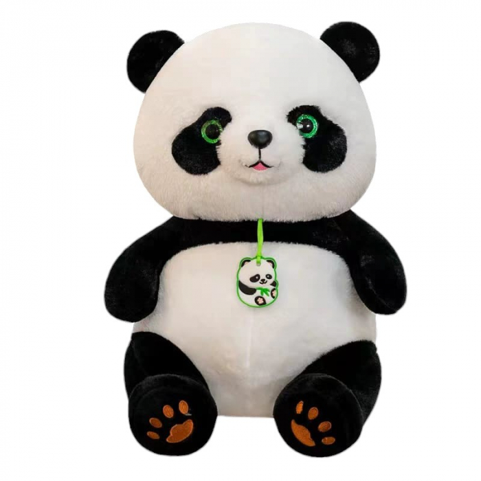 Jucarie de plus si perna cu patura roz inclusa, Panda [4]