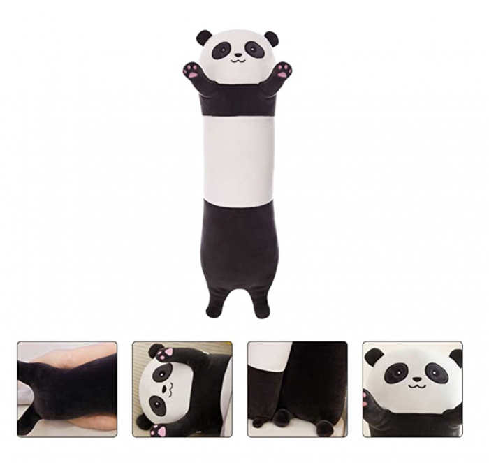 Jucarie de plus si perna cu patura inclusa, Panda lung [3]