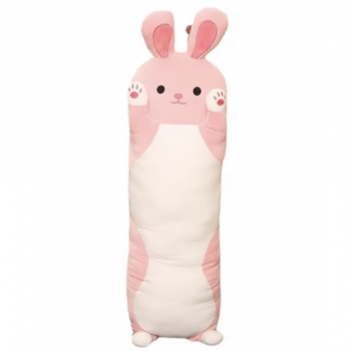 Jucarie de plus si pernuta, Iepurasul roz, 110 cm [3]