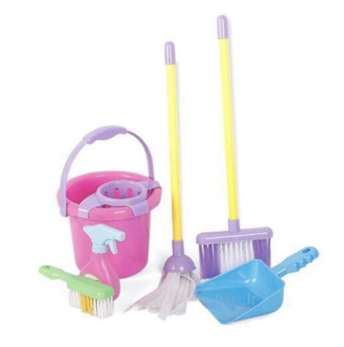 Jucarie de rol, set complet de curatenie cu carucior de impins, 618-2, 14 piese [2]