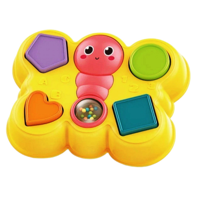 Jucarie de sortat pentru bebelusi ,   Fluturas cu forme colorate, 1 an+