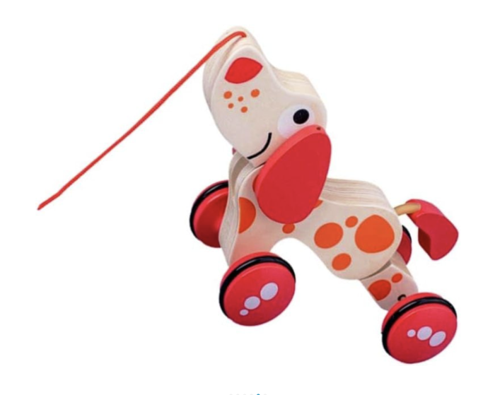 Jucarie de tras din lemn, Catelusul Vesel [5]