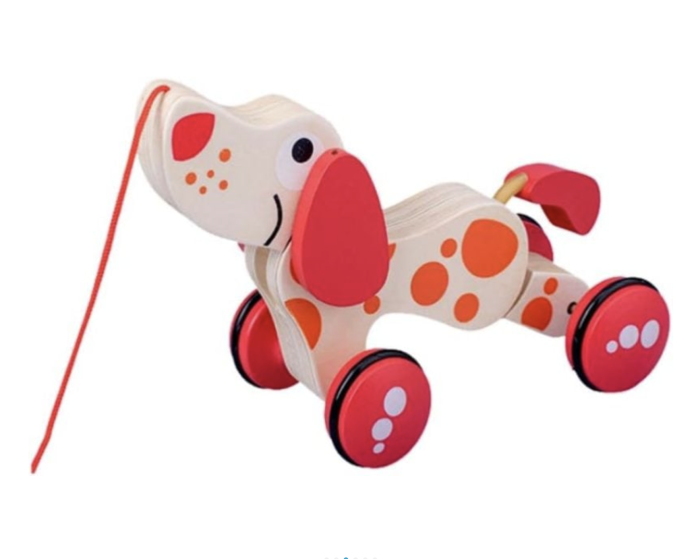 Jucarie de tras din lemn, Catelusul Vesel [3]