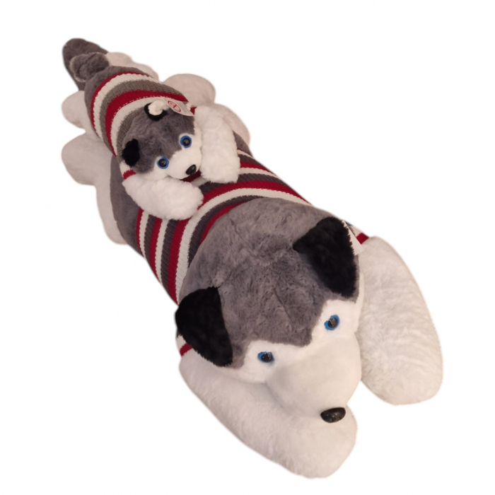 Jucarie din plus Cainele Husky 45 cm [6]