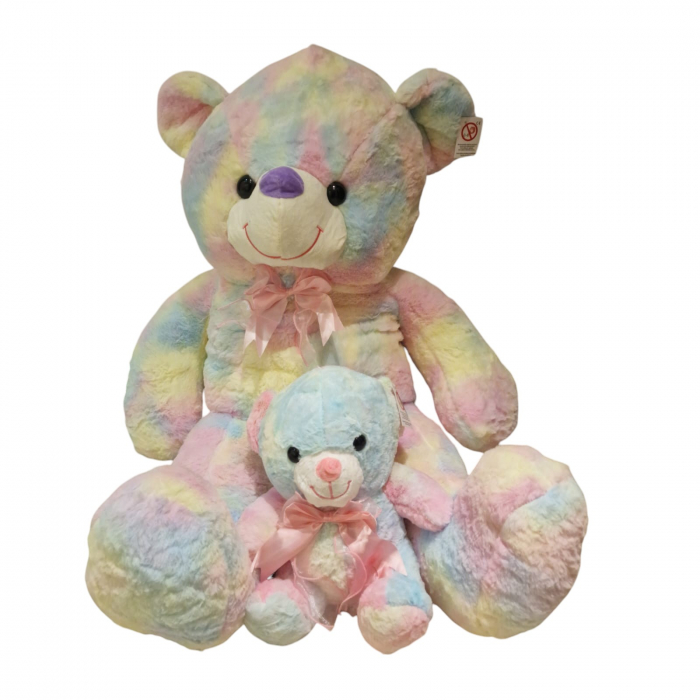 Jucarie din plus Ursul Multicolor, 100 cm [7]
