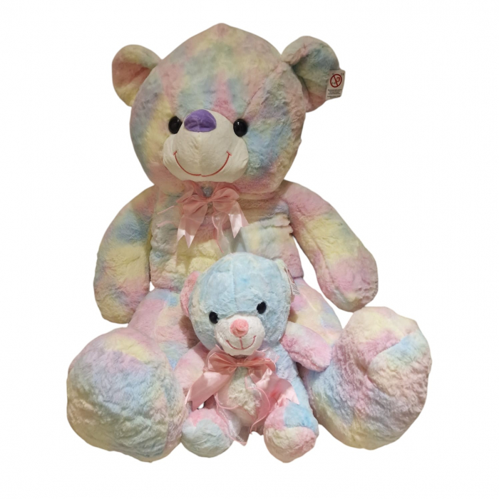 Jucarie din plus Ursul Multicolor, 100 cm [6]