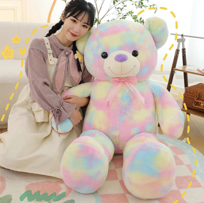 Jucarie din plus Ursul Multicolor, 100 cm [2]