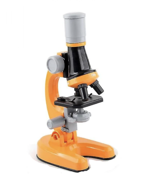 Jucarie educativa STEM Microscop pentru micii cercetatori stiintifici, portocaliu [4]
