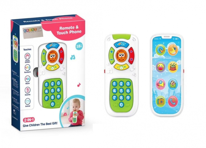 Jucarie interactiva 2 in 1, Telecomanda si Telefon Smartphone [2]