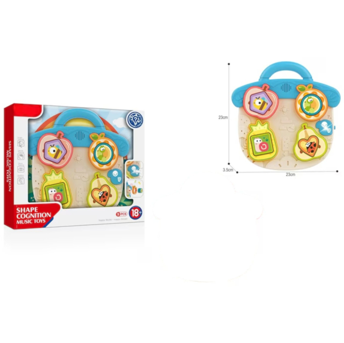 Jucarie interactiva bebelusi – Panou Interactiv Baby BusyBoard, bleu, 18 luni+ [4]