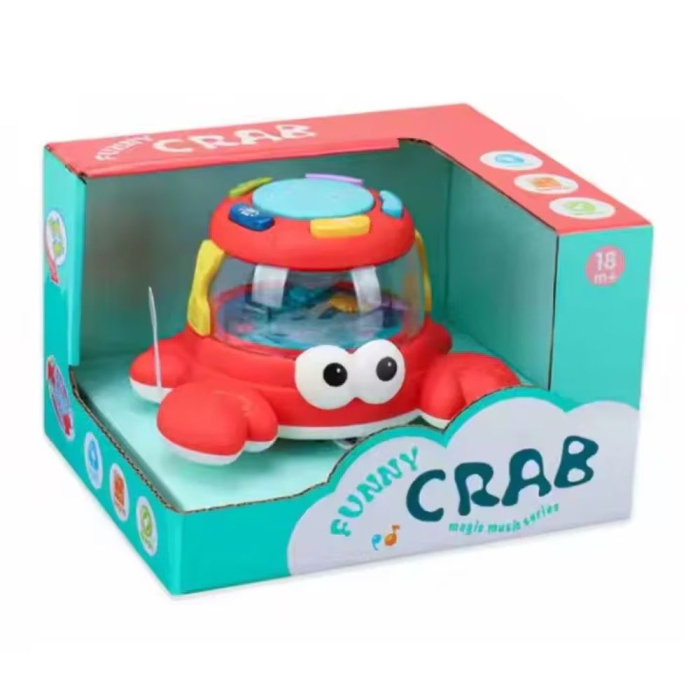 Jucarie interactiva bebelusi Crabul magic, cu lumini si sunete, 18 luni+ [1]