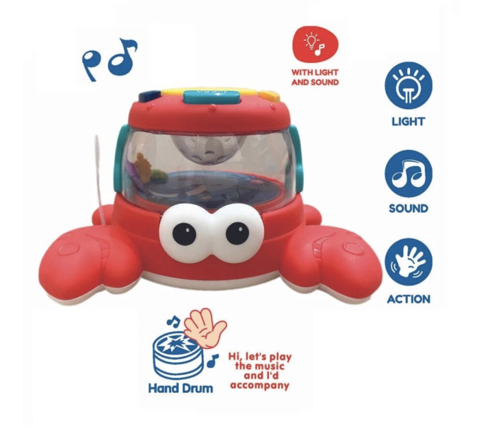 Jucarie interactiva bebelusi Crabul magic, cu lumini si sunete, 18 luni+ [3]