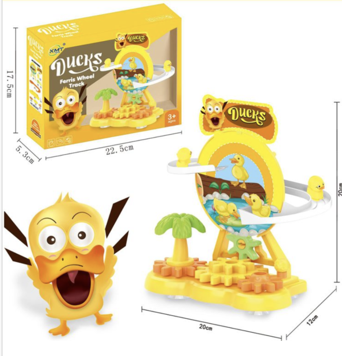 Jucarie interactiva Circuitul ratustelor pe pista, 20 cm, 3+ ani [2]