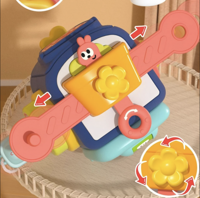 Jucarie interactiva cu activitati pentru bebelusi, Puzzle Busy Box [4]