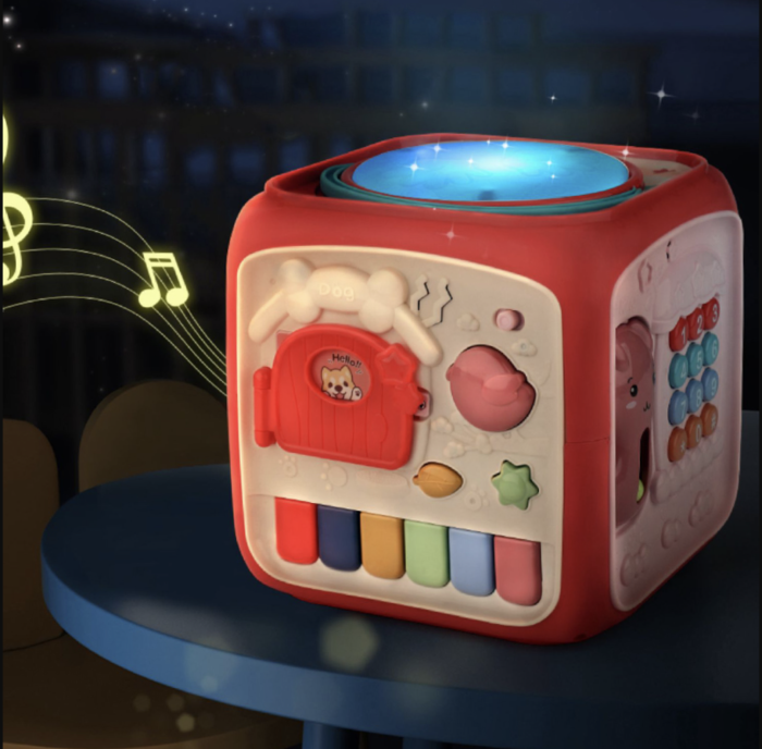 Cub Interactiv 6 in 1, cu Toba Muzicala Multifunctionala, roz [3]