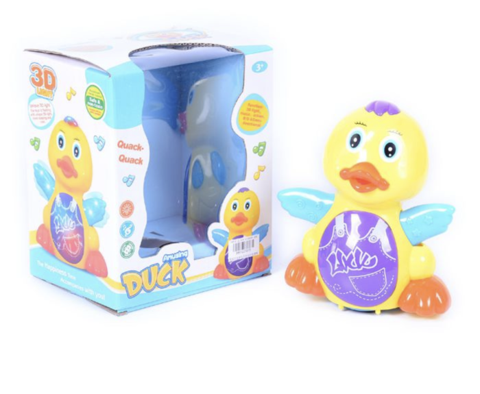 Jucarie interactiva muzicala bebe Ratusca dansatoare, 18 cm, 12 luni+ [4]