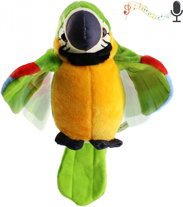 Jucarie interactiva Papagalul Vorbitor, verde [4]