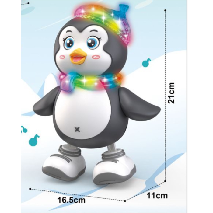 Jucarie interactiva Pinguin dansator cu lumini si sunete, 21x16,5x11 cm, 3 ani+ [6]
