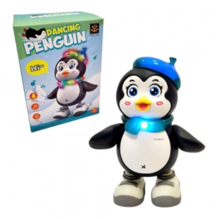 Jucarie interactiva Pinguin dansator cu lumini si sunete, 21x16,5x11 cm, 3 ani+ [5]