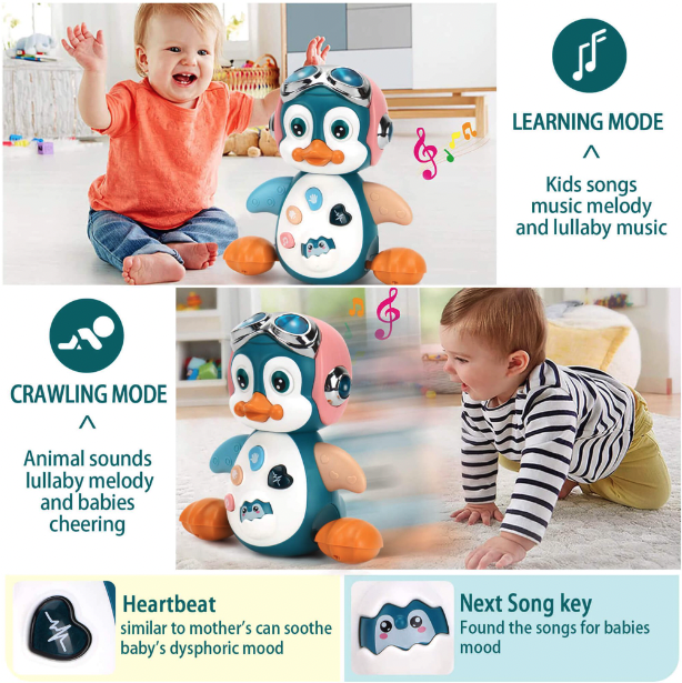 Jucarie interactiva Pinguinul aviator canta si danseaza [5]