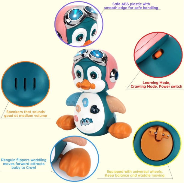 Jucarie interactiva Pinguinul aviator canta si danseaza [4]