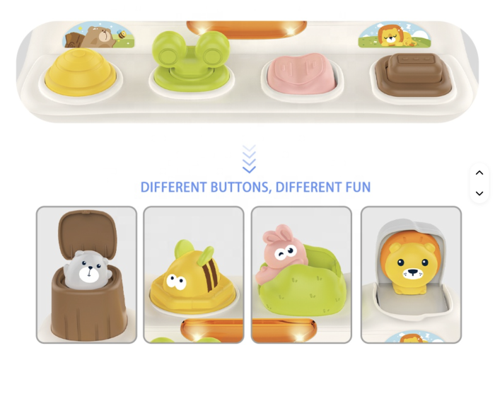 Jucarie interactiva Pop-Up – Invata si descopera animalele in joaca! [5]
