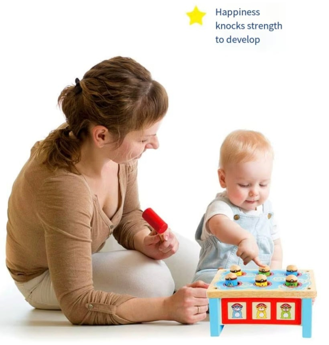 Jucarie Montessori Prinde Cartita 3D cu Sistem de Parghii, Invata Emotiile si Culorile, roz [7]