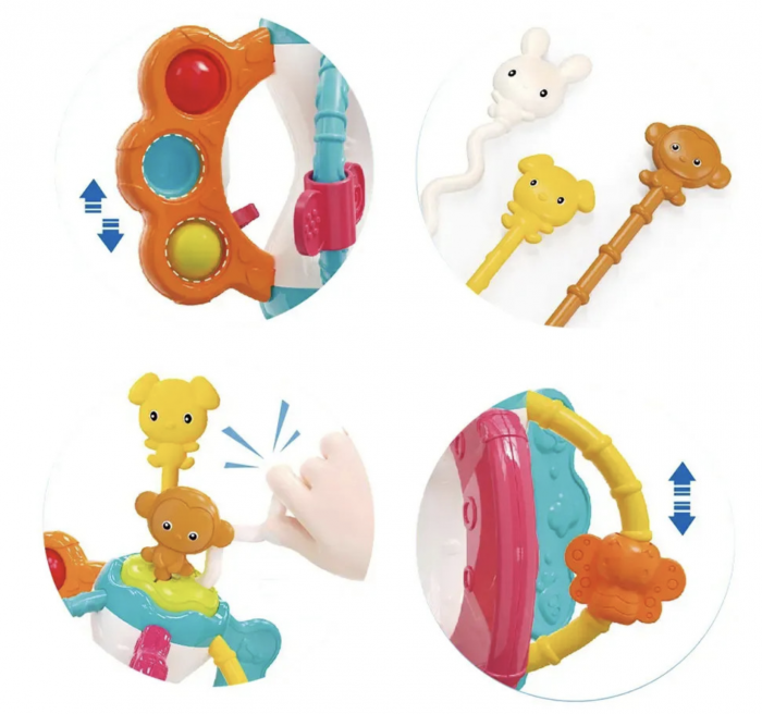 Jucarie Motricitate si Dezvoltare Senzoriala - Animalute Vesele Iepuras [12]