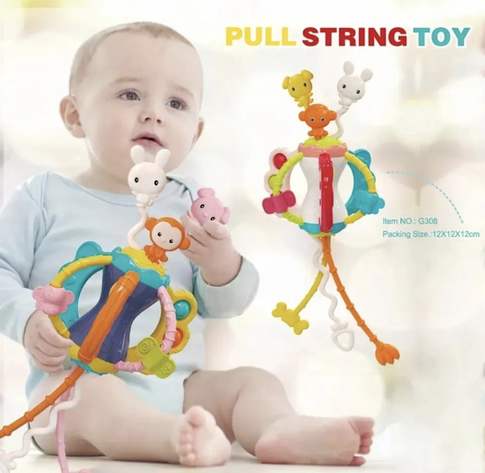 Jucarie Motricitate si Dezvoltare Senzoriala - Animalute Vesele Iepuras [10]