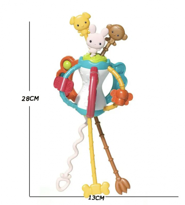 Jucarie Motricitate si Dezvoltare Senzoriala - Animalute Vesele Iepuras [14]