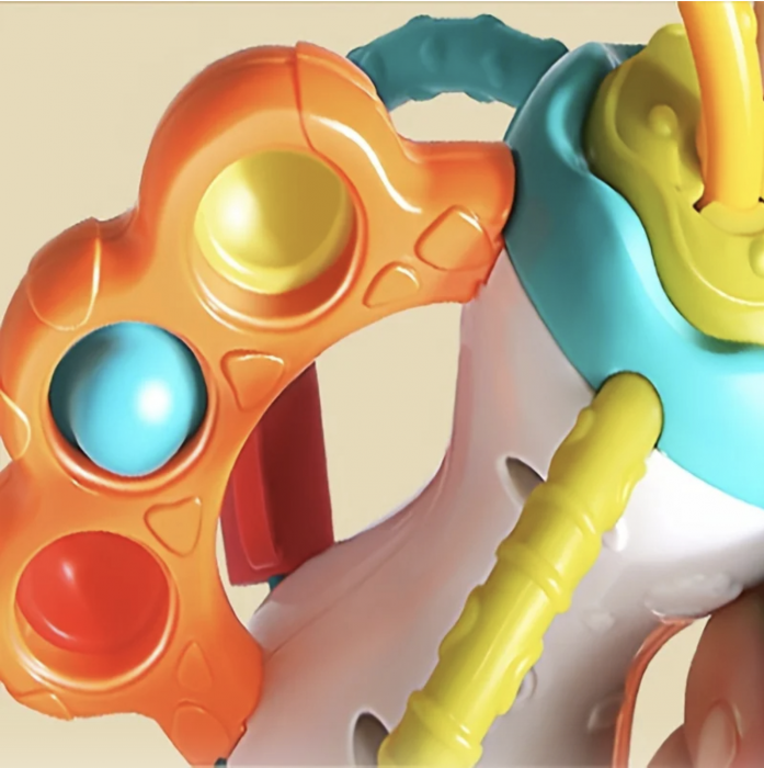 Jucarie Motricitate si Dezvoltare Senzoriala - Animalute Vesele Iepuras [8]