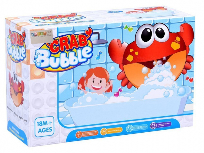 Jucarie muzicala de baie cu baloane de sapun - Crab Bubble [7]