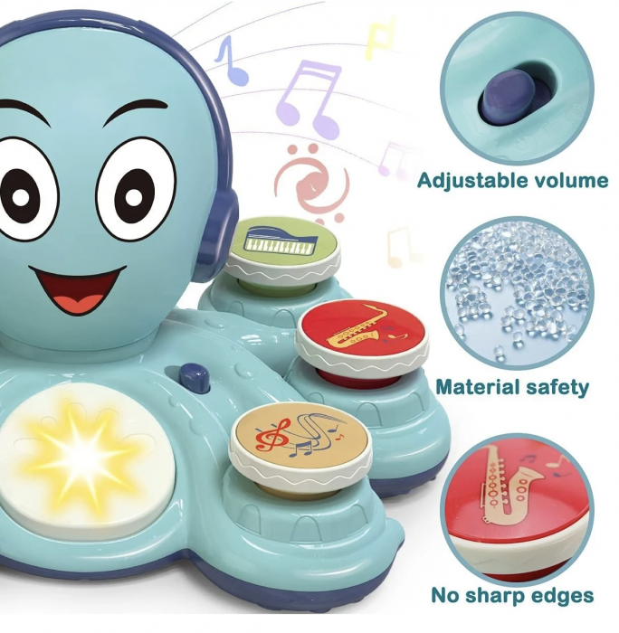 Jucarie Muzicala Interactiva 2 in 1 – Caracatita Albastra [7]