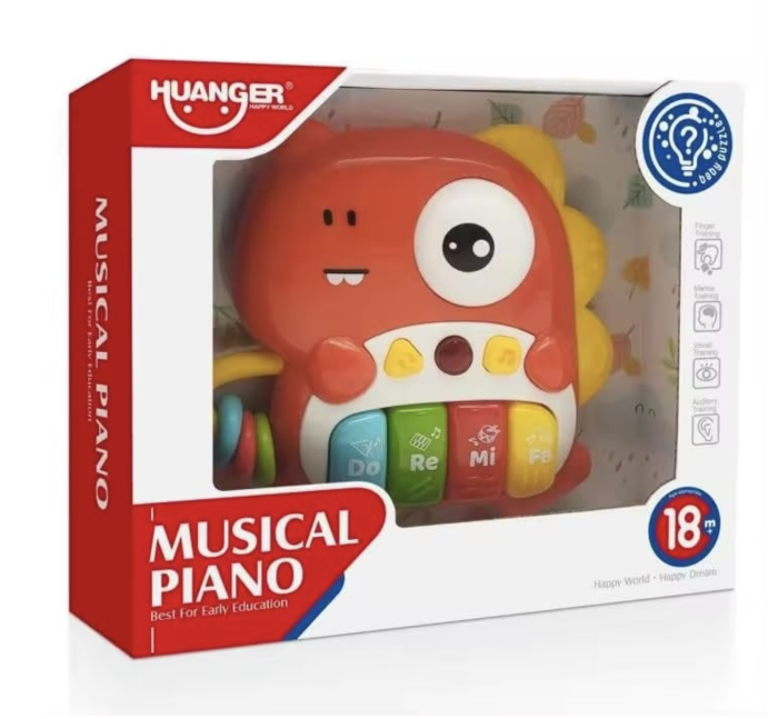 Jucarie Muzicala pentru Bebe – Orga Dino cu Sunete si Lumini, 18 luni+ [6]
