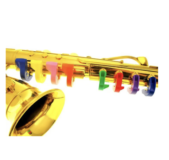 Jucarie muzicala Saxofon de suflat cu 8 clape, auriu [5]