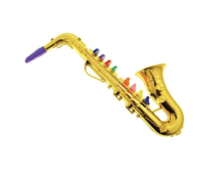 Jucarie muzicala Saxofon de suflat cu 8 clape, auriu [7]