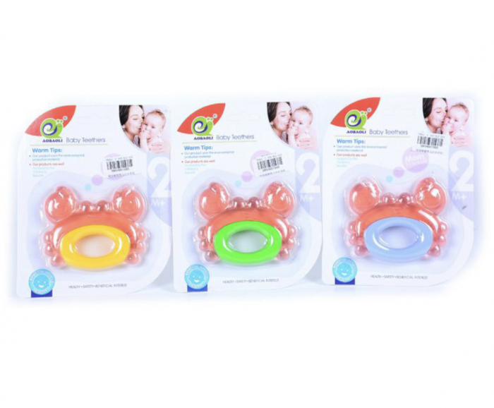 Jucarie Pentru Dentitia Bebelusilor - Crab, fara BPA