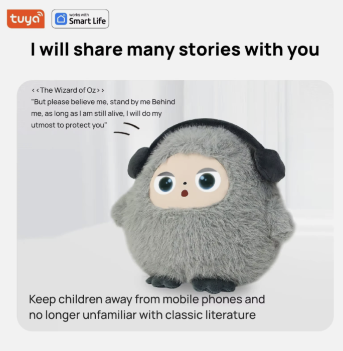 Jucarie Plus AI, 60 Limbi, vorbeste in romana, GPT-40 mini, Gri [2]