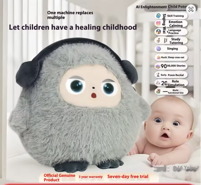 Jucarie Plus AI, 60 Limbi, vorbeste in romana, GPT-40 mini, Gri [4]